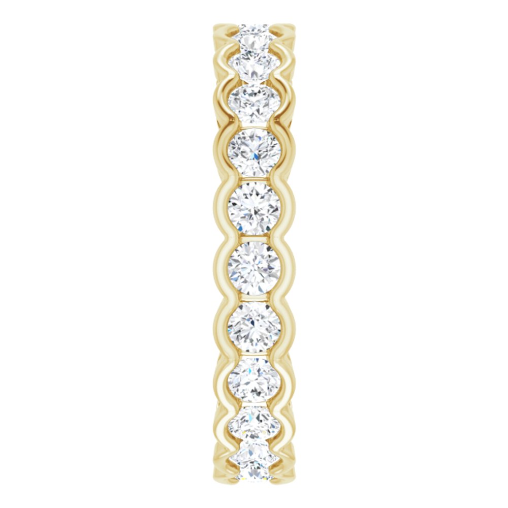 14K Yellow 1 3/8 CTW Natural Diamond Eternity Band