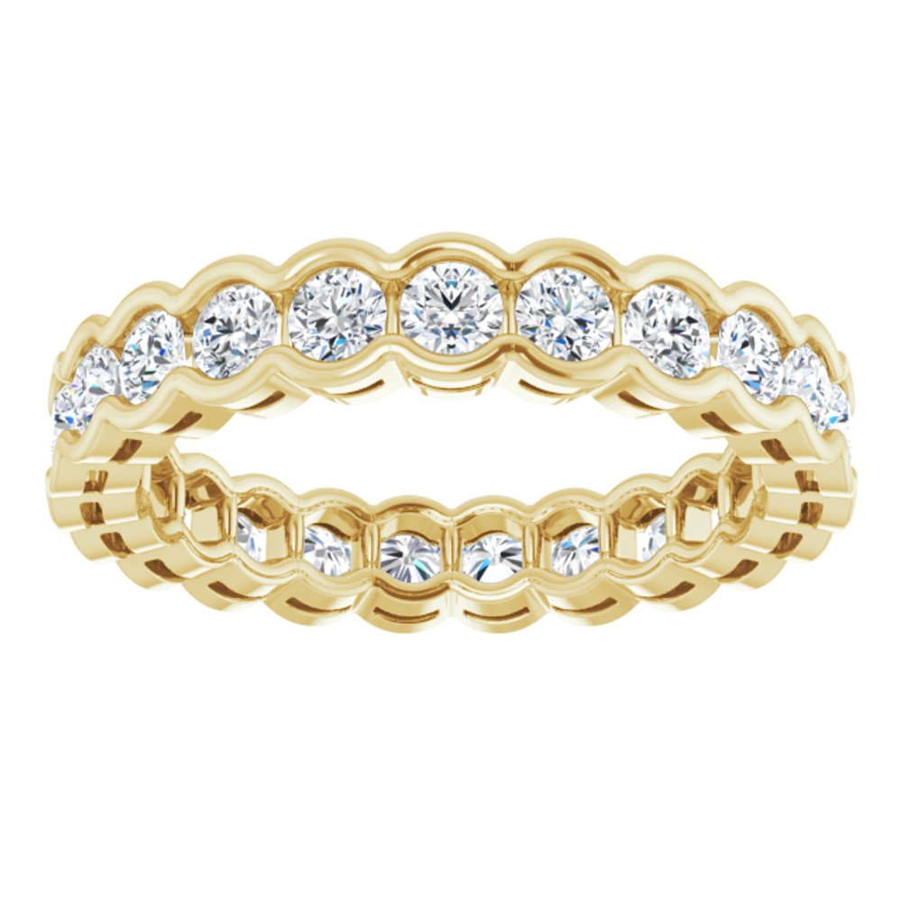 14K Yellow 1 3/8 CTW Natural Diamond Eternity Band