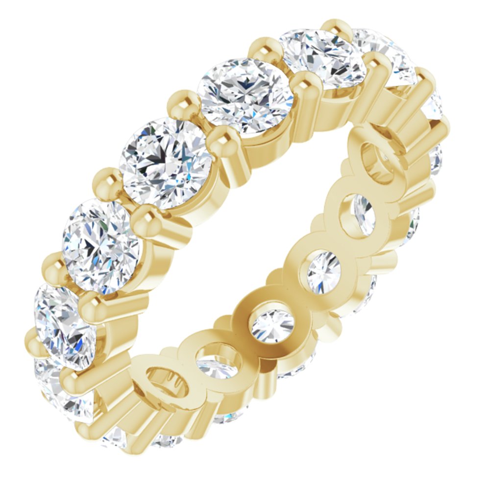 14K Yellow Gold 3 1/6 CTW Lab-Grown Diamond Eternity Band Size 5