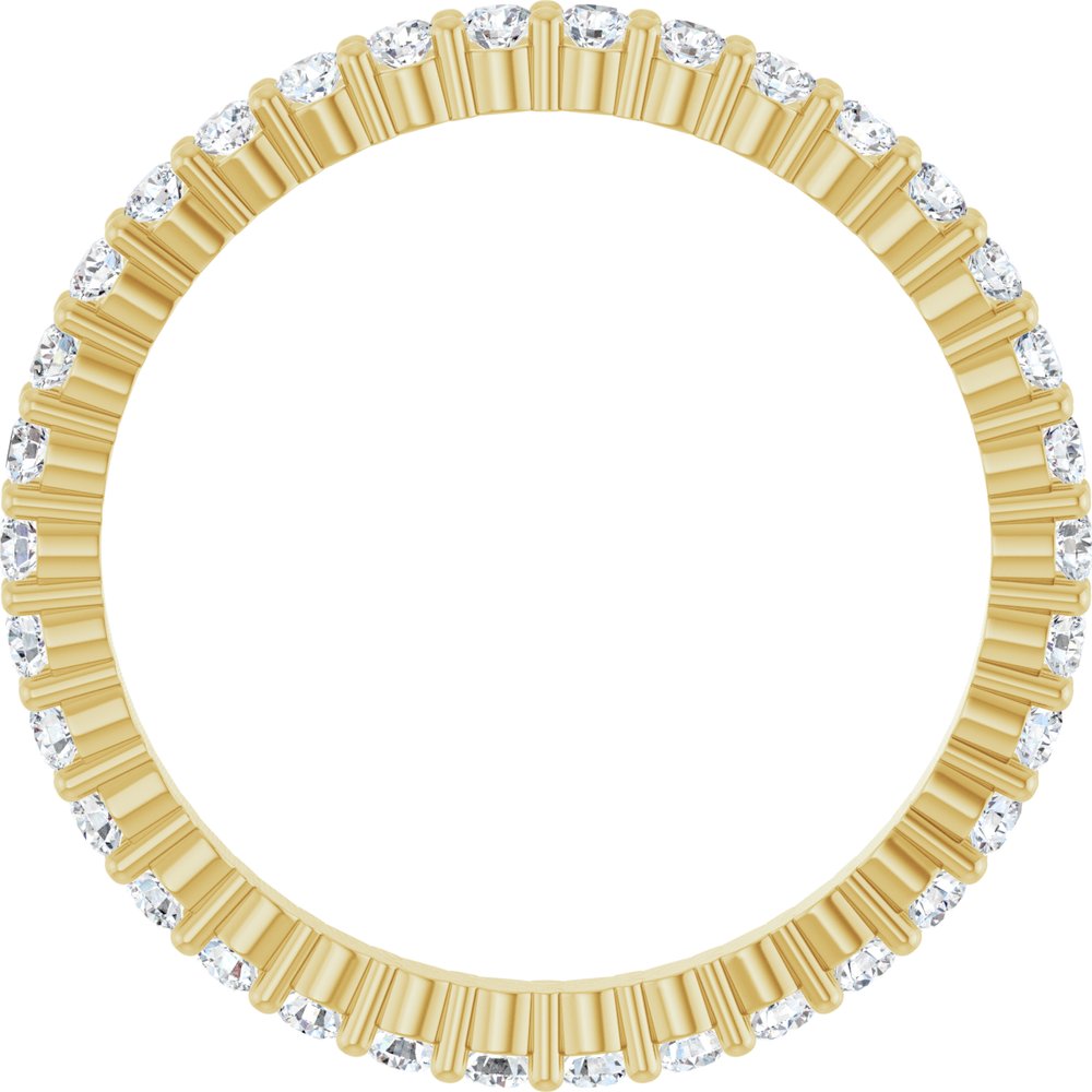 14K Yellow 1/2 CTW Lab-Grown Diamond Eternity Band Size 5