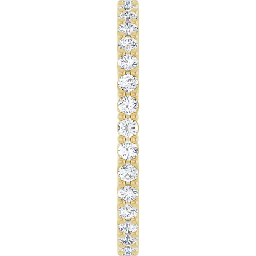 14K Yellow 1/2 CTW Lab-Grown Diamond Eternity Band Size 5