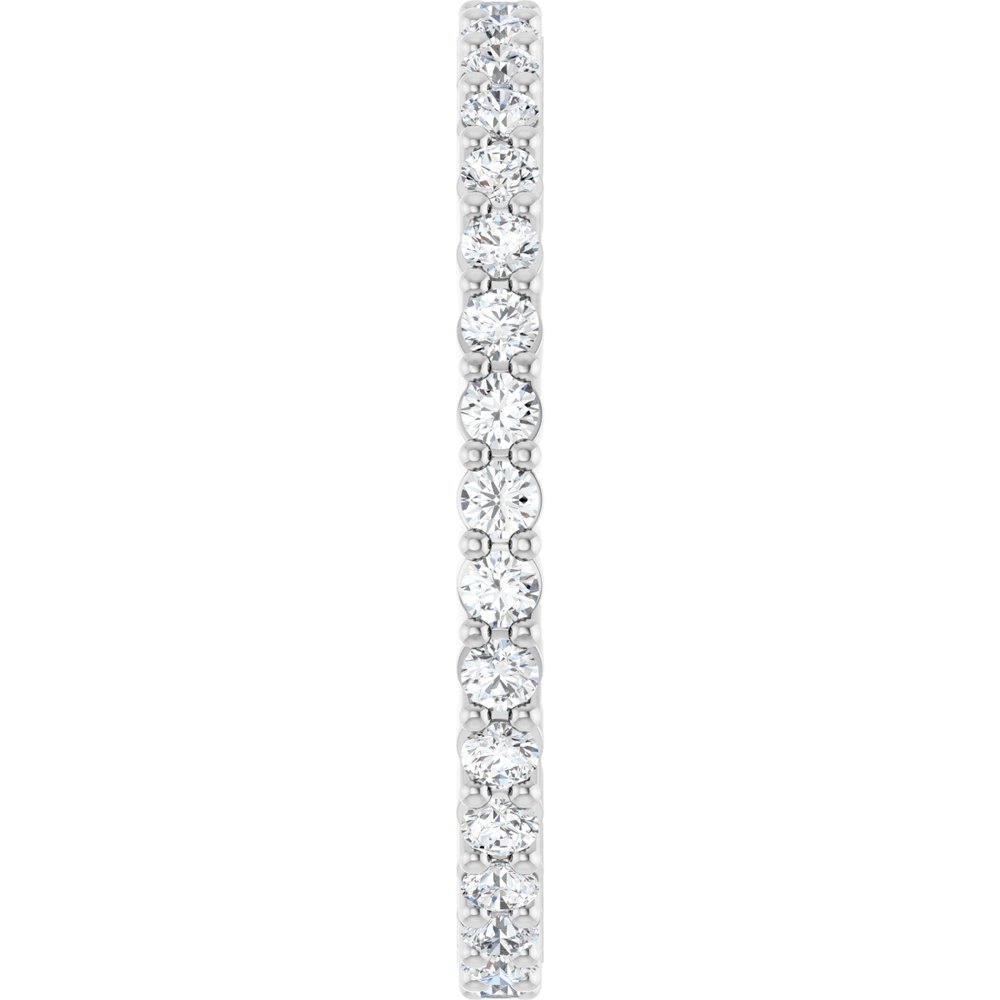 14K White 1/2 CTW Lab-Grown Diamond Eternity Band Size 5