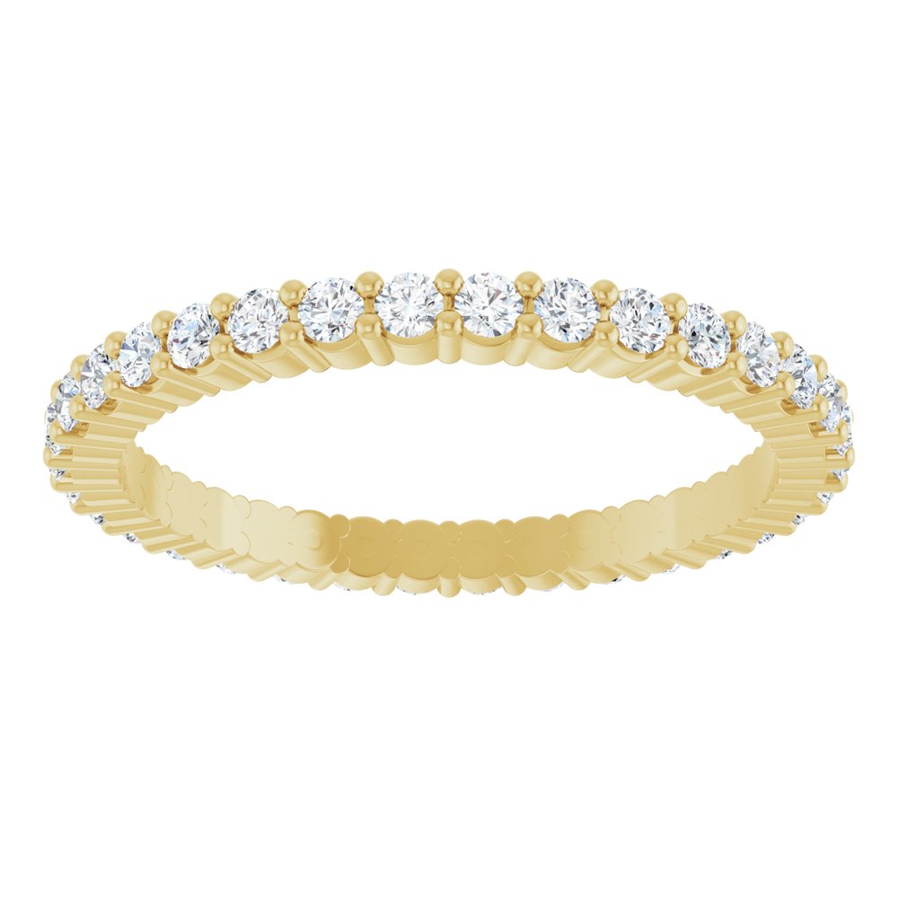 14K Yellow 1/2 CTW Lab-Grown Diamond Eternity Band Size 5