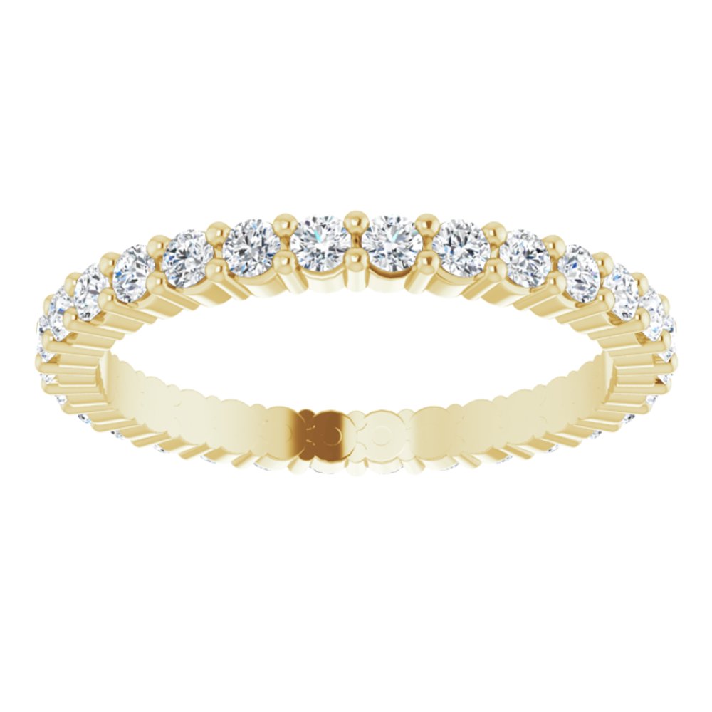 14K Yellow Gold 5/8 CTW Lab-Grown Diamond Eternity Band Size 5