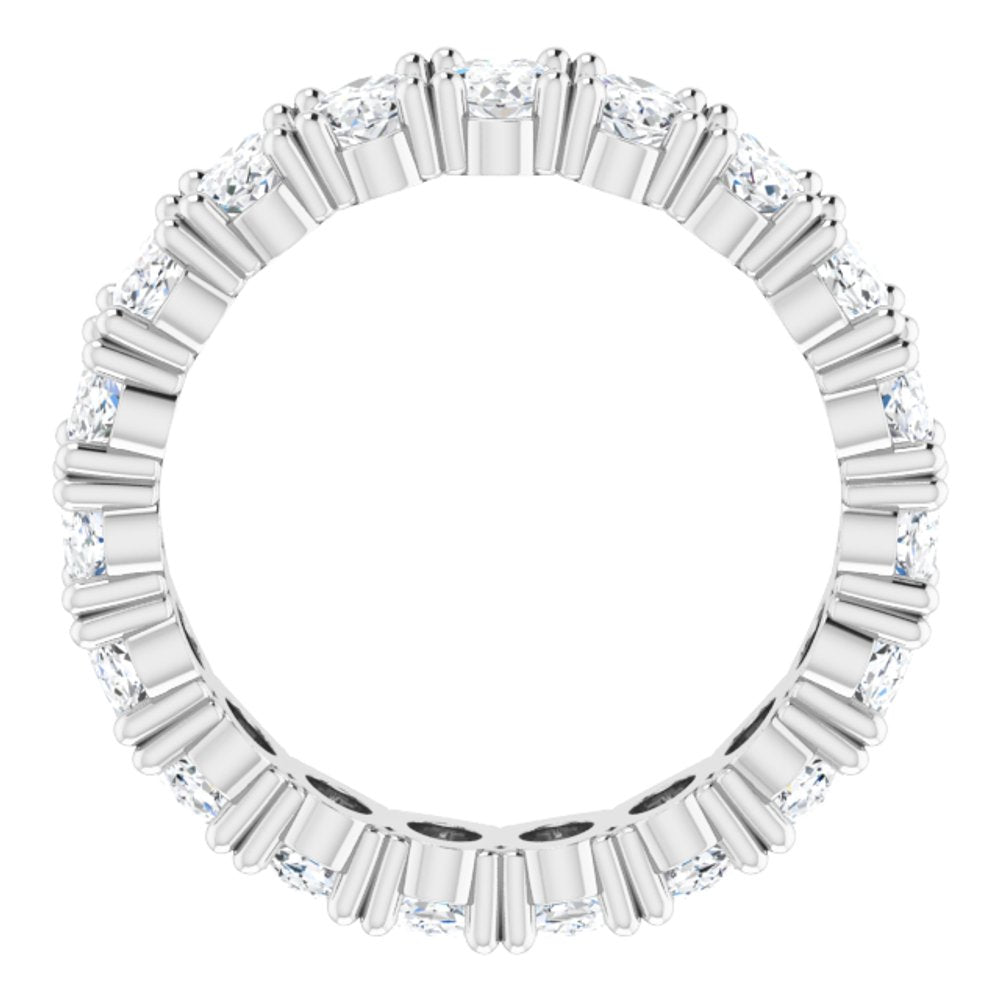14K White Gold 3 3/8 CTW Lab-Grown Diamond Eternity Band Size 5.25
