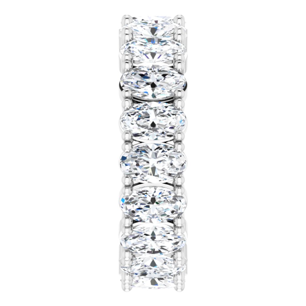14K White Gold 3 3/8 CTW Lab-Grown Diamond Eternity Band Size 5.25