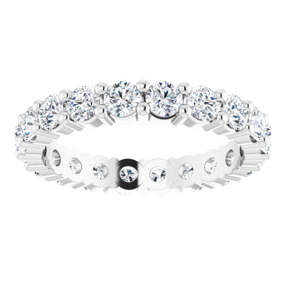 14K White Gold 1 3/8 CTW Lab-Grown Diamond Eternity Band Size 5.5