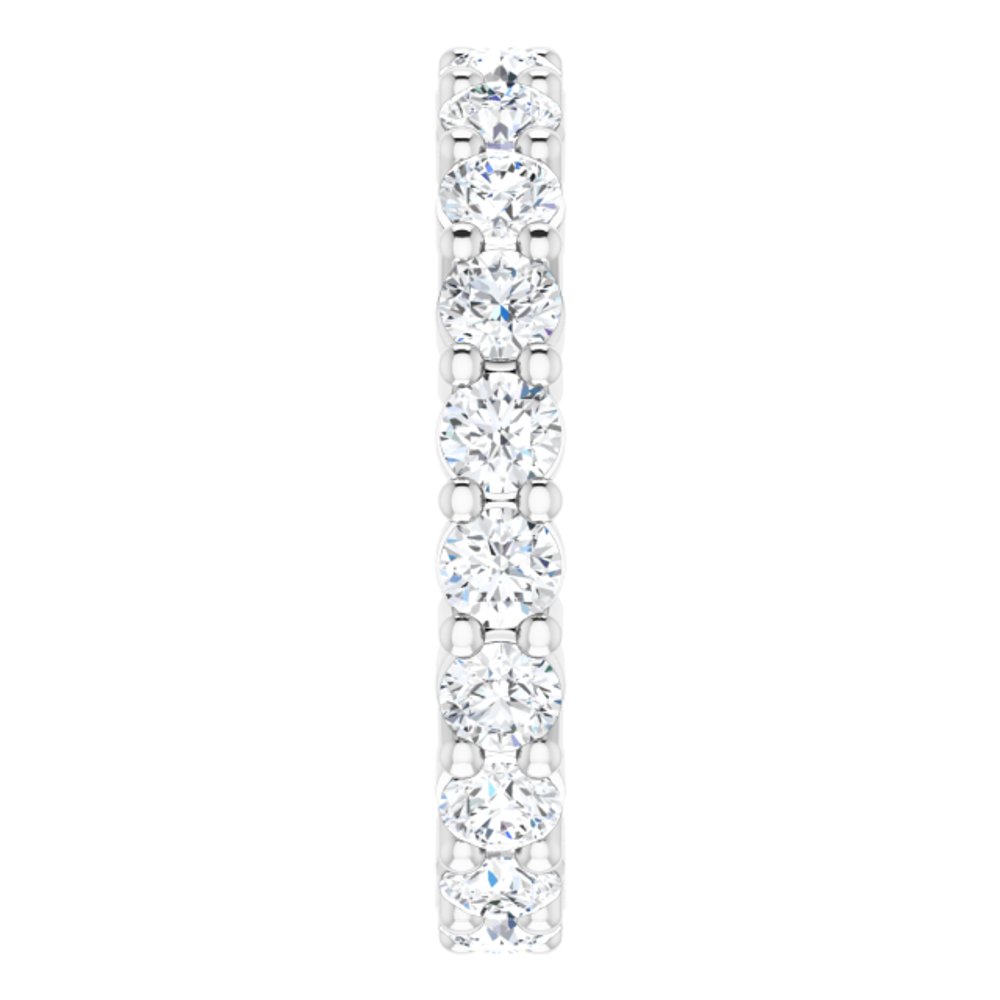 14K White Gold 1 3/8 CTW Lab-Grown Diamond Eternity Band Size 5.5