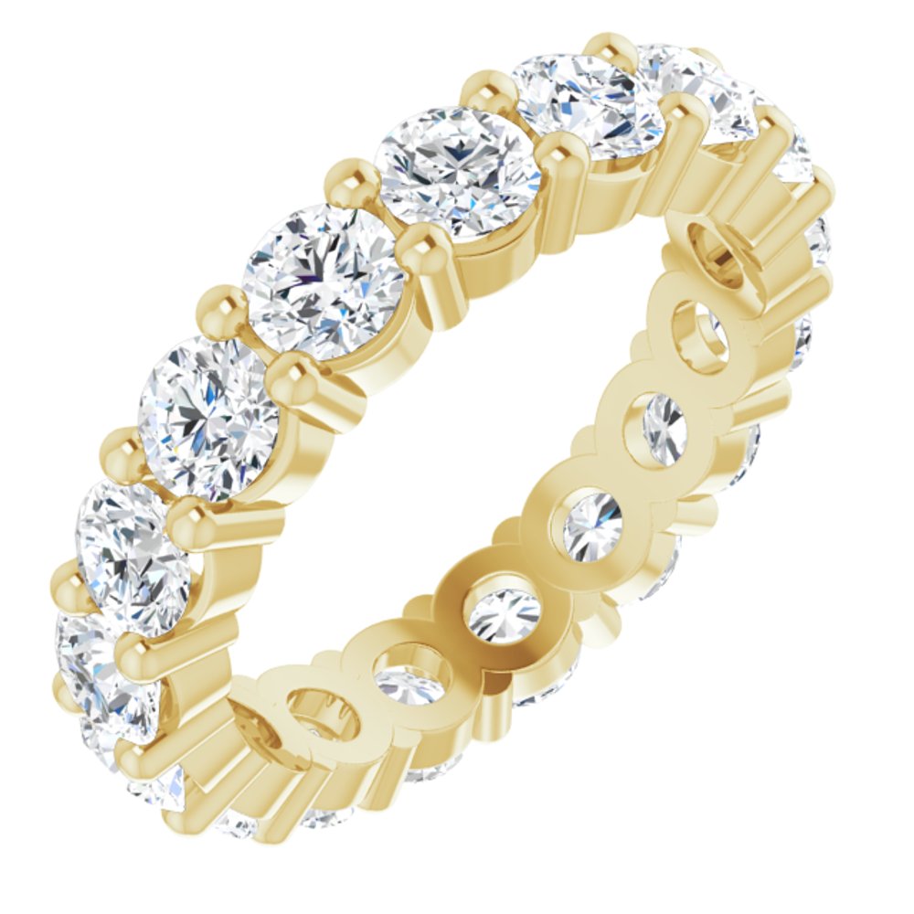 14K Yellow Gold 2 3/4 CTW Lab-Grown Diamond Eternity Band Size 5.5