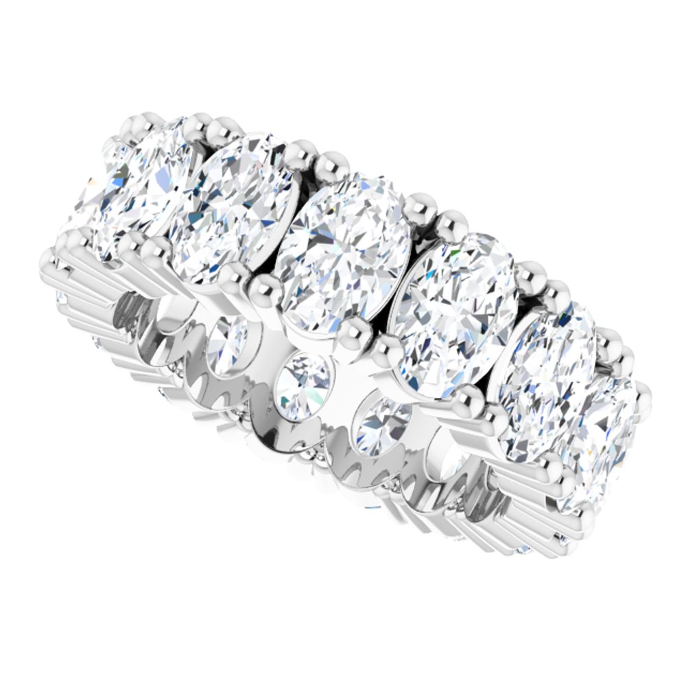 14K White Gold 6 CTW Lab-Grown Diamond Eternity Band Size 5.5