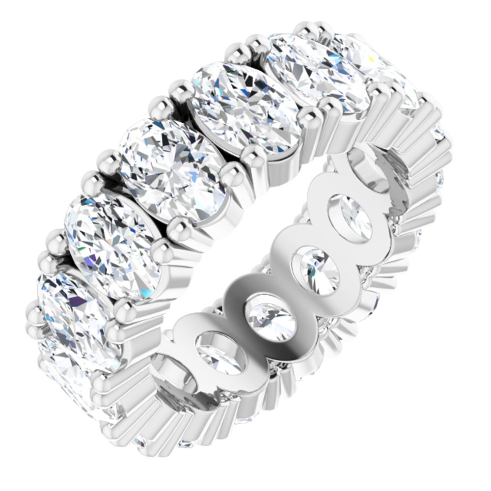 14K White Gold 6 CTW Lab-Grown Diamond Eternity Band Size 5.5