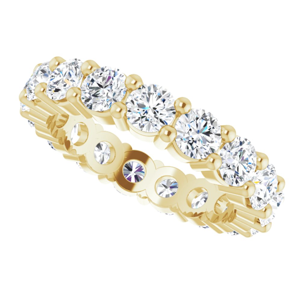 14K Yellow Gold 2 3/4 CTW Lab-Grown Diamond Eternity Band Size 5.5