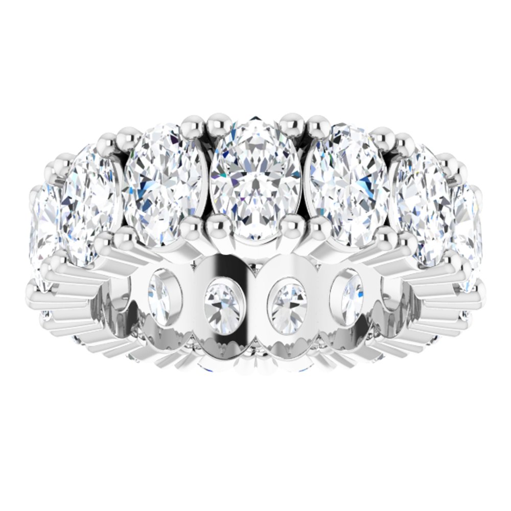 14K White Gold 6 CTW Lab-Grown Diamond Eternity Band Size 5.5