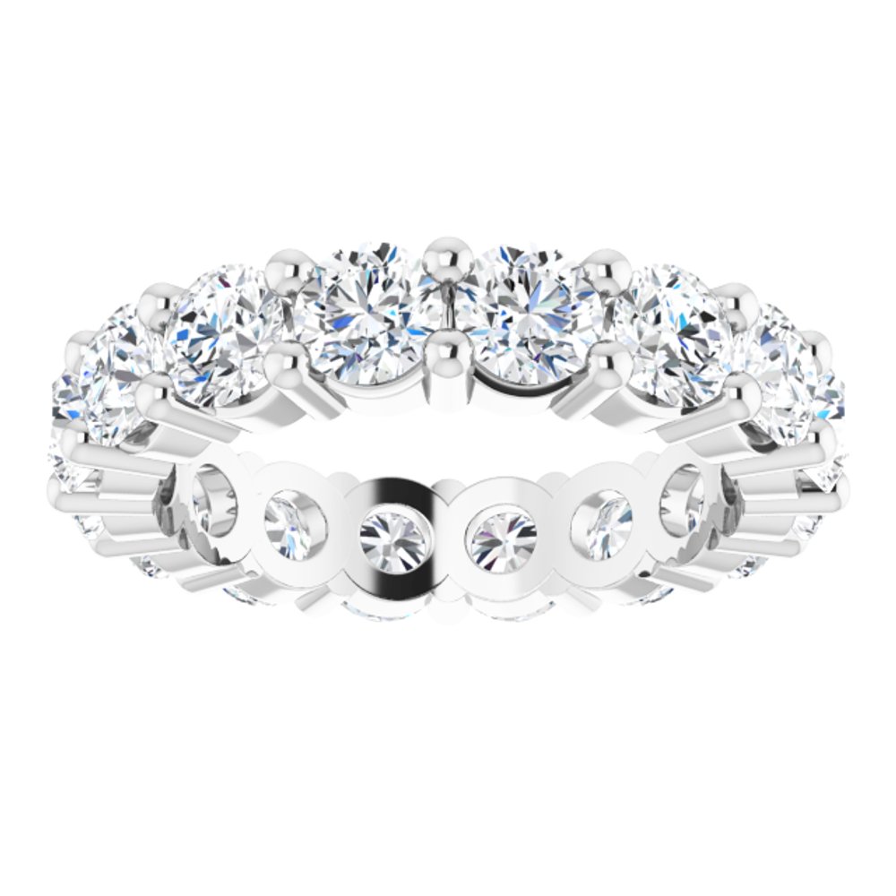 14K White Gold 3 1/3 CTW Lab-Grown Diamond Eternity Band Size 5.5