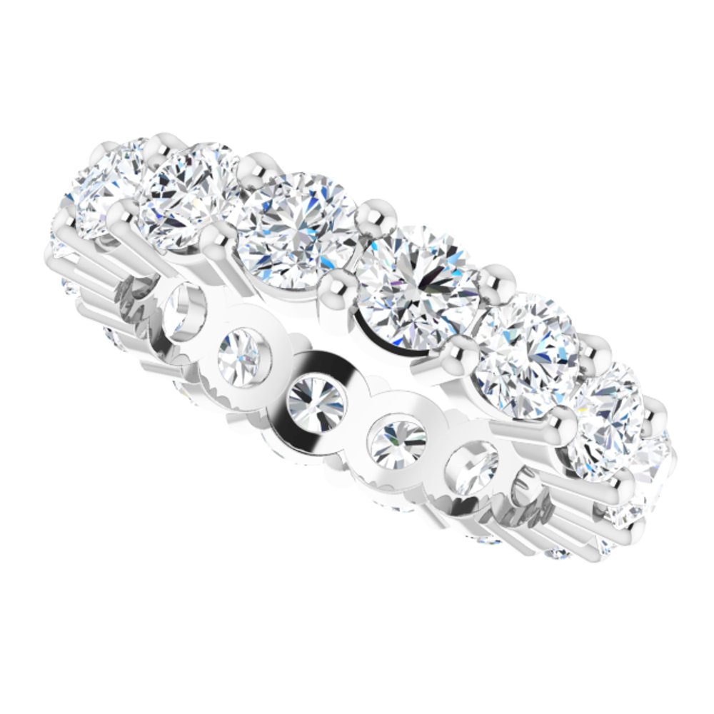 14K White Gold 3 1/3 CTW Lab-Grown Diamond Eternity Band Size 5.5