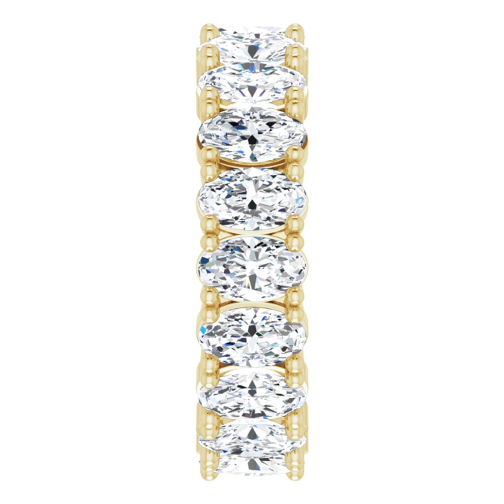14K Yellow Gold 3 3/8 CTW Lab-Grown Diamond Eternity Band Size 5.5