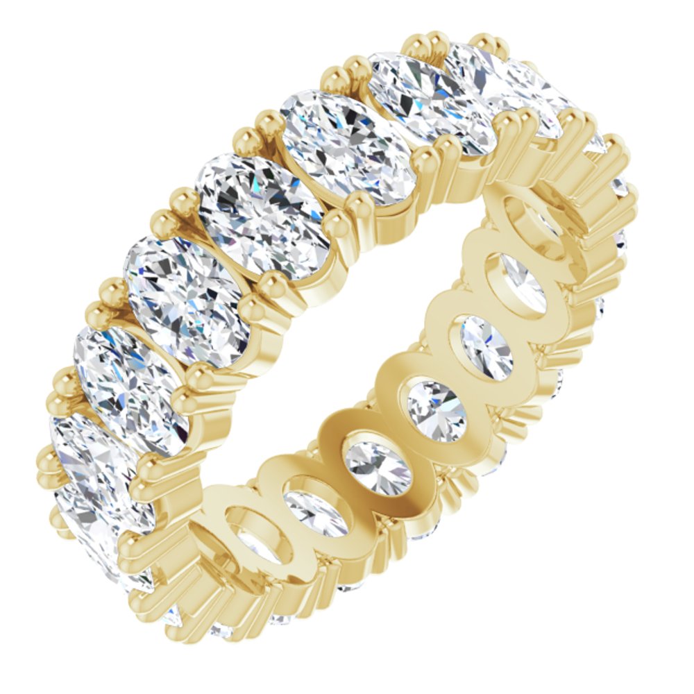 14K Yellow Gold 3 3/8 CTW Lab-Grown Diamond Eternity Band Size 5.5