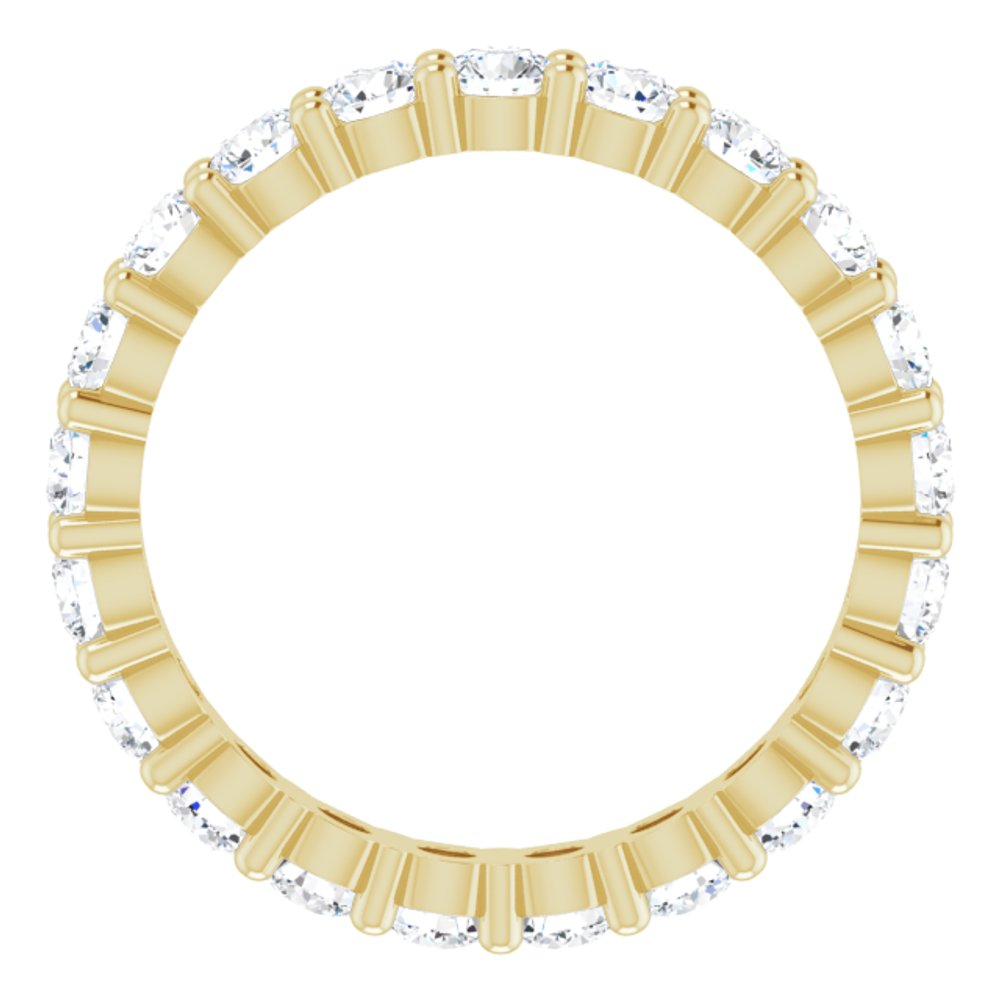 14K Yellow Gold 1 1/2 CTW Lab-Grown Diamond Eternity Band Size 6