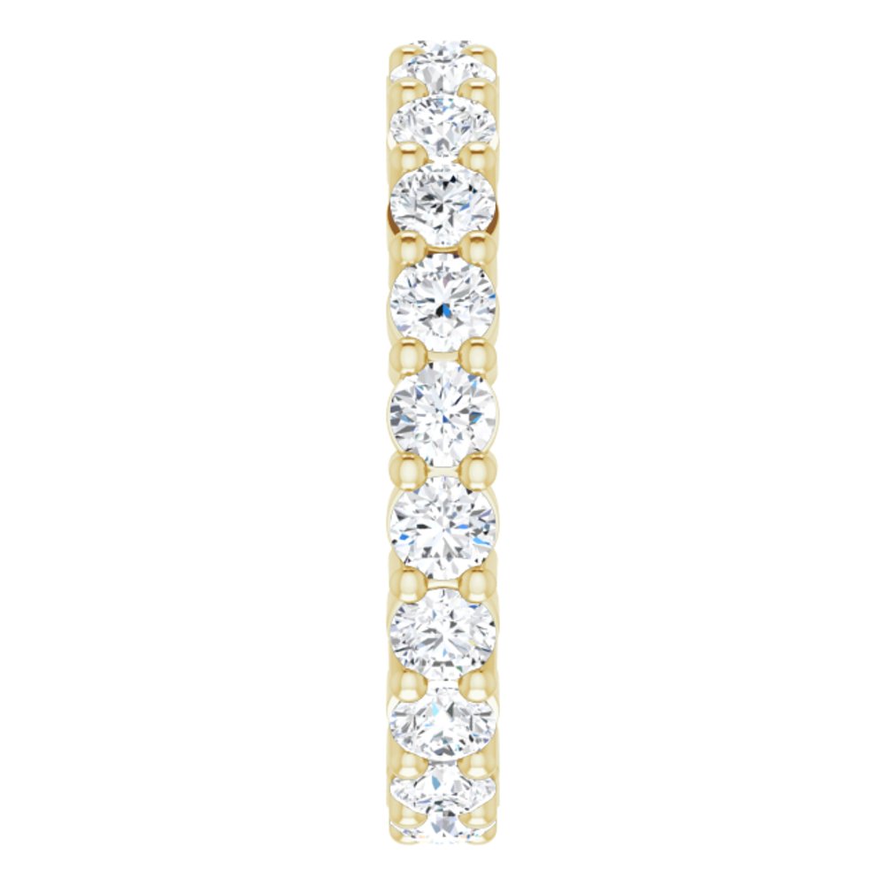 14K Yellow Gold 1 1/2 CTW Lab-Grown Diamond Eternity Band Size 6