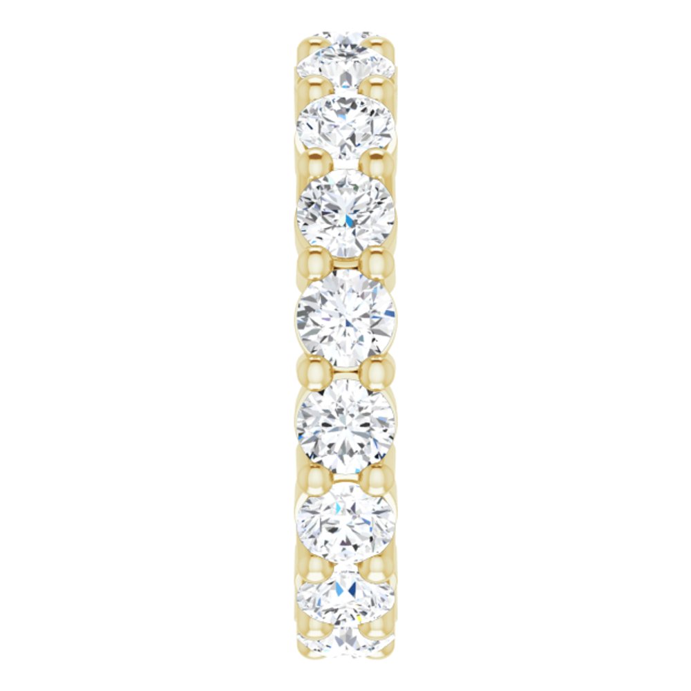 14K Yellow Gold 2 3/4 CTW Lab-Grown Diamond Eternity Band Size 6.5