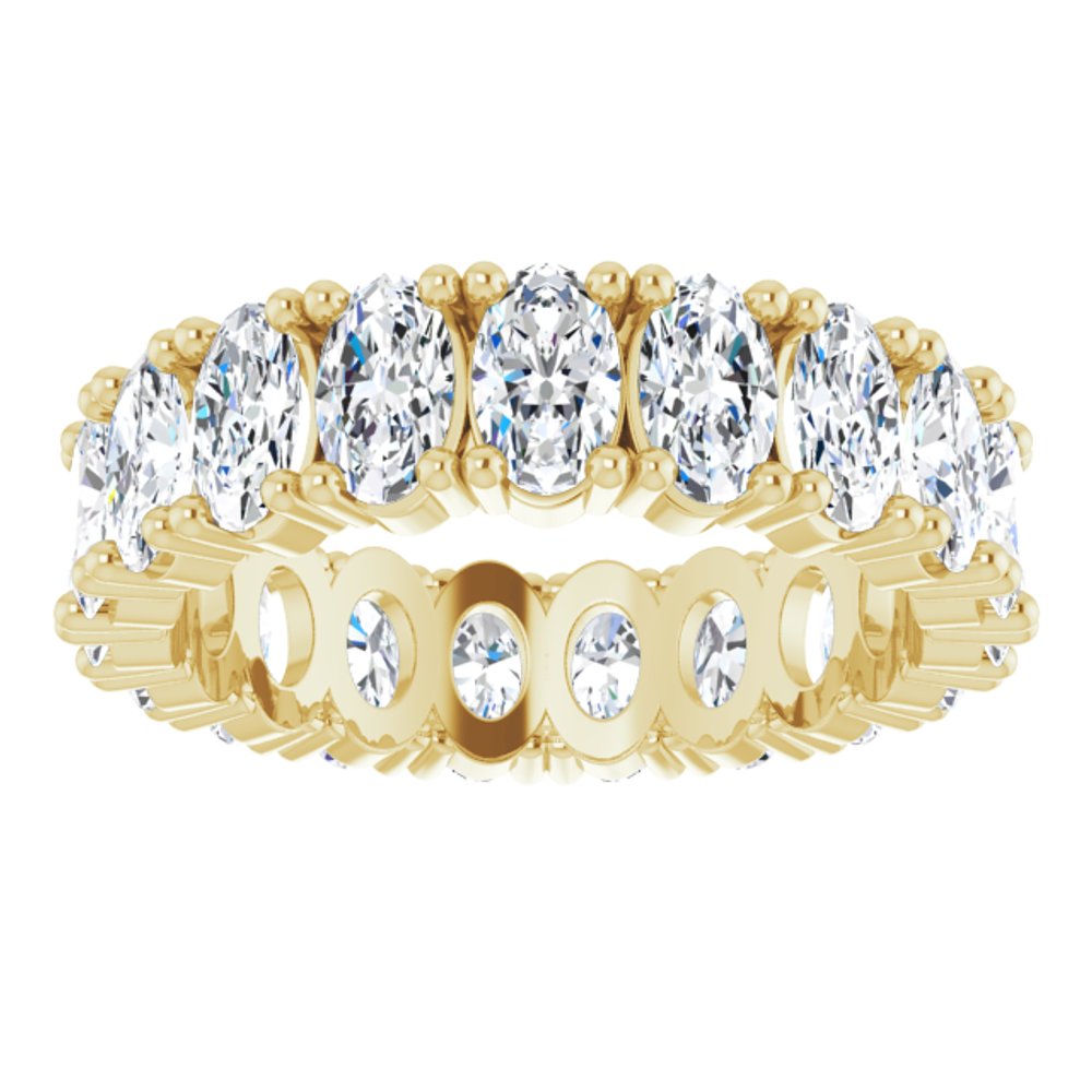 14K Yellow Gold 3 3/8 CTW Lab-Grown Diamond Eternity Band Size 6
