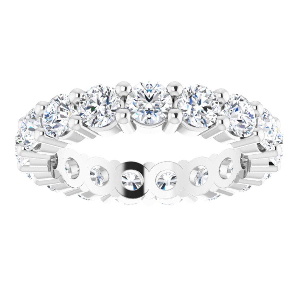 14K White Gold 2 3/4 CTW Lab-Grown Diamond Eternity Band Size 6.5