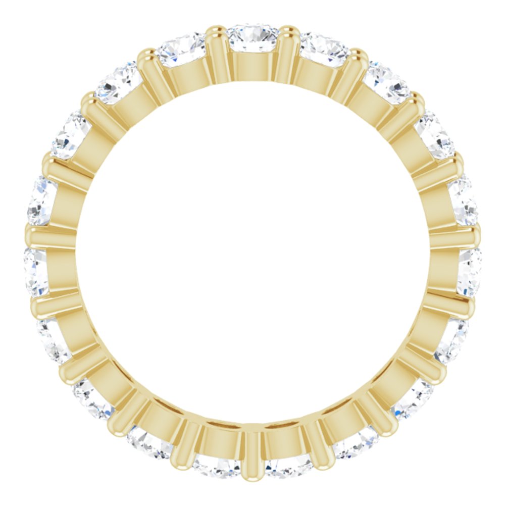 14K Yellow Gold 2 1/4 CTW Lab-Grown Diamond Eternity Band Size 6.5