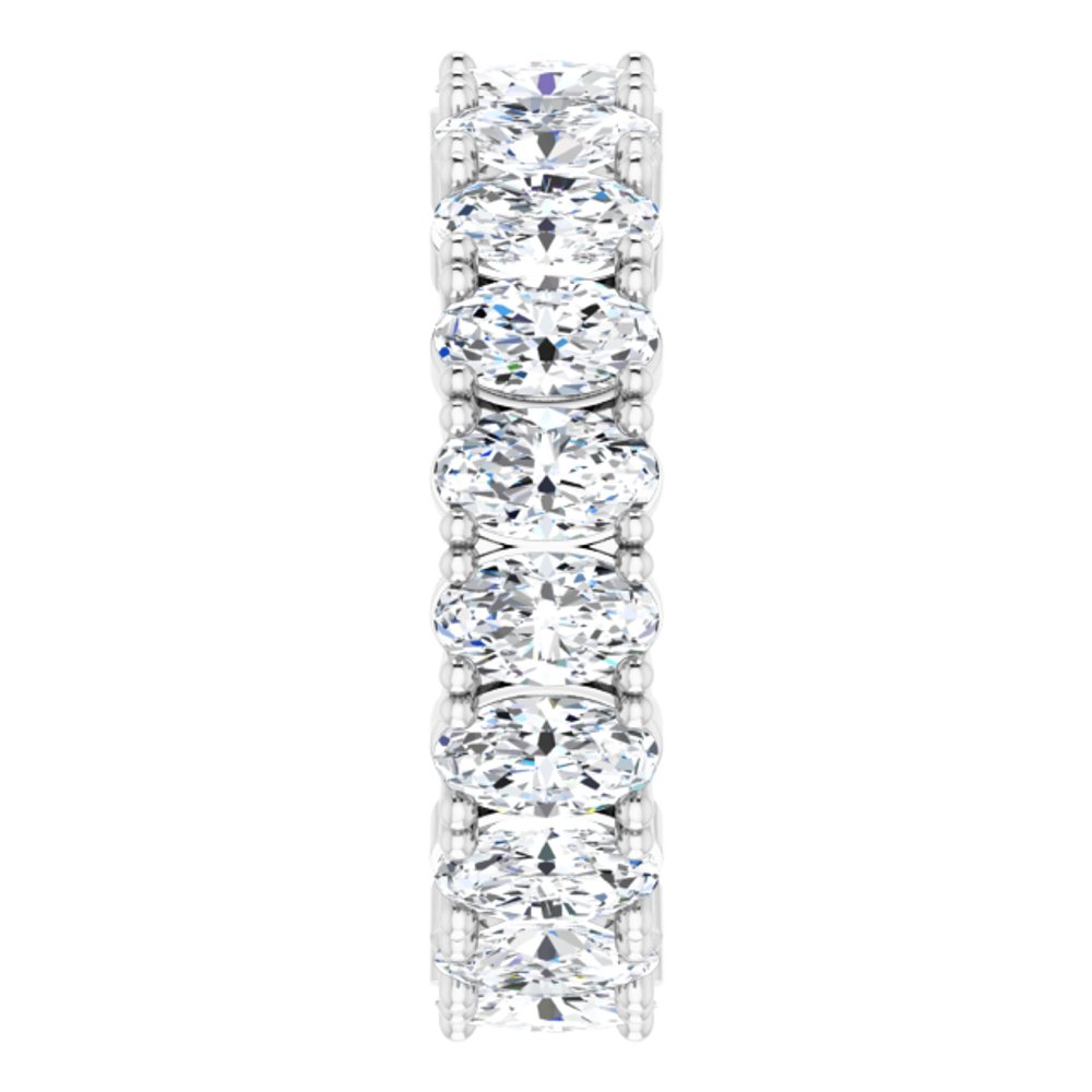 14K White Gold 3 5/8 CTW Lab-Grown Diamond Eternity Band Size 6.5
