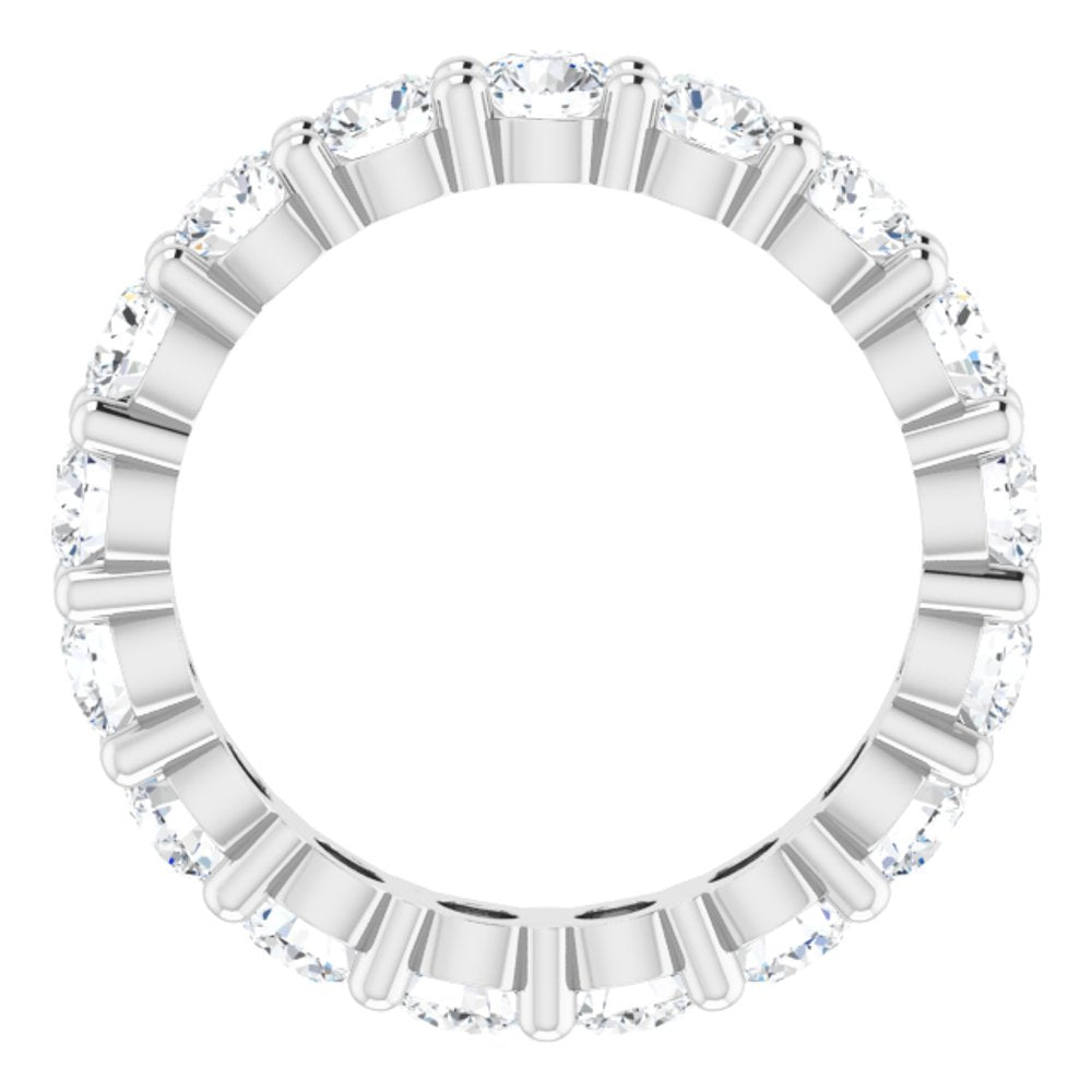 14K White Gold 2 3/4 CTW Lab-Grown Diamond Eternity Band Size 6.5