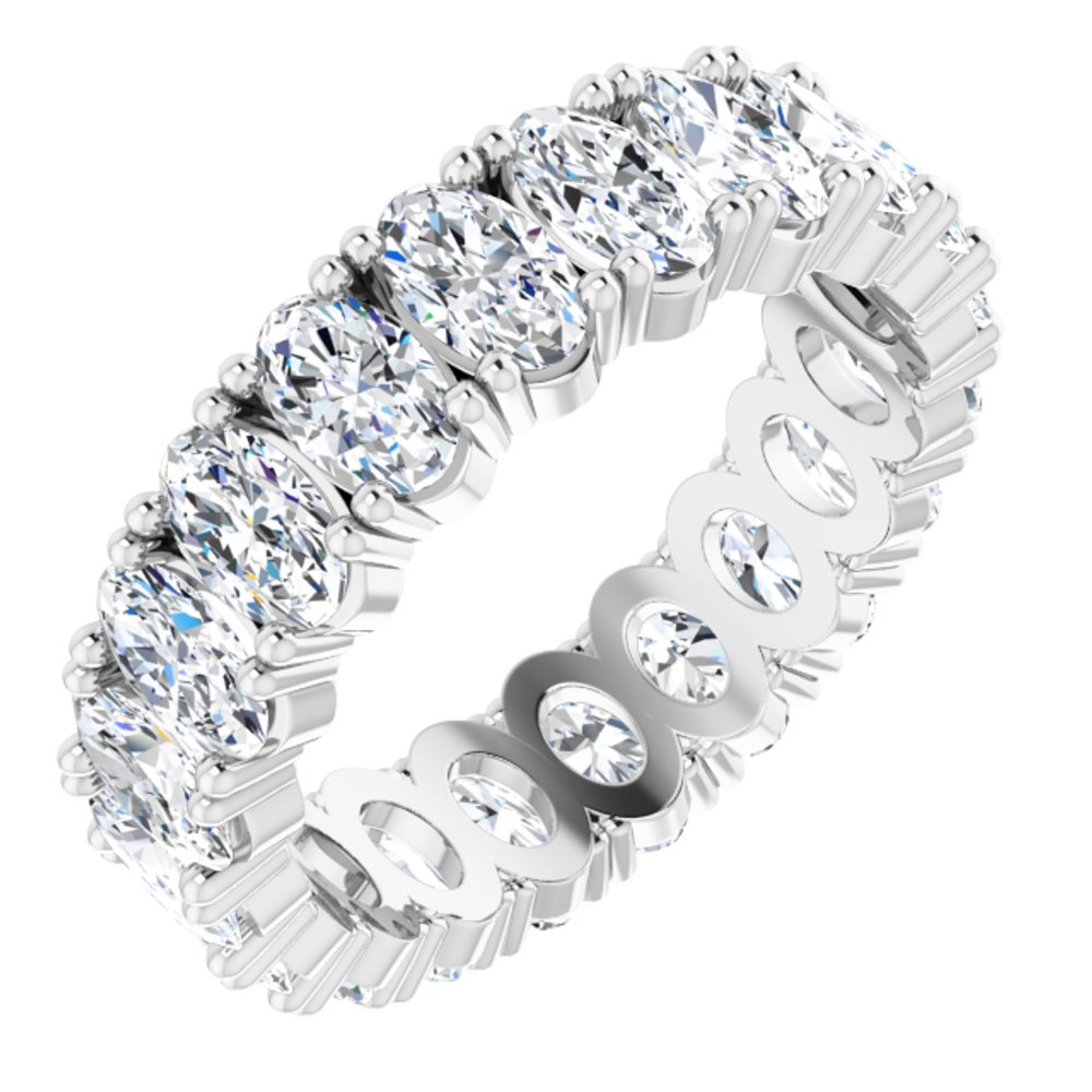 14K White Gold 3 5/8 CTW Lab-Grown Diamond Eternity Band Size 6.5