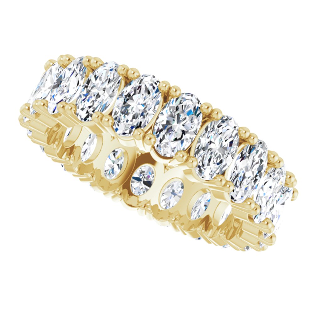 14K Yellow Gold 3 5/8 CTW Lab-Grown Diamond Eternity Band Size 6.5