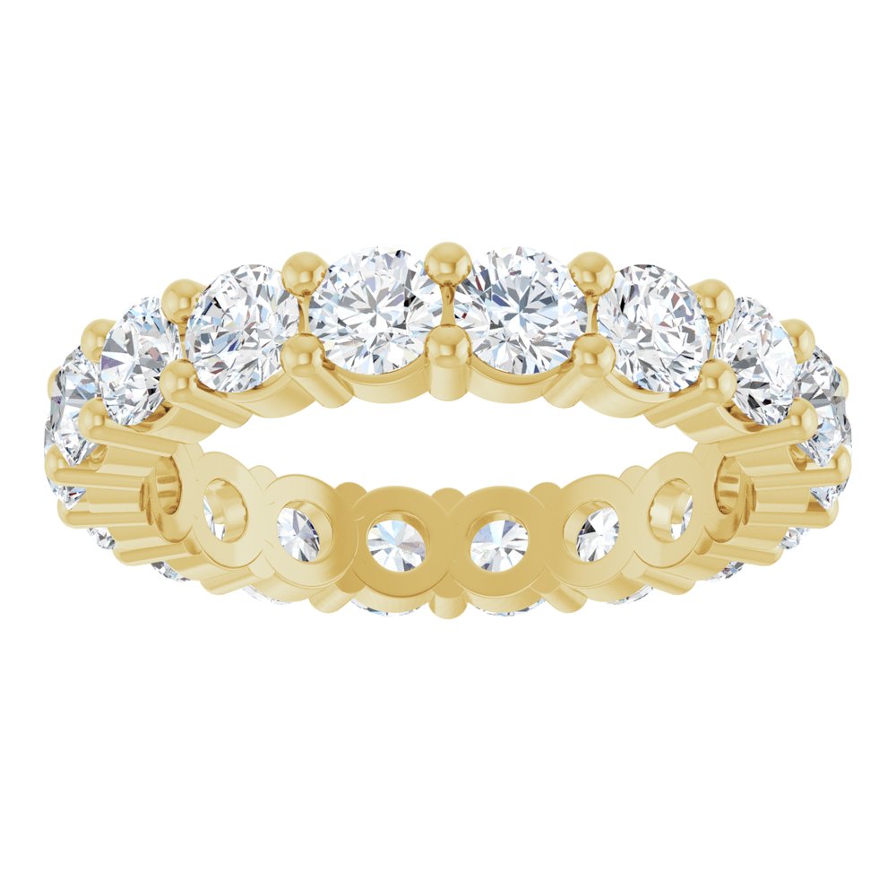 14K Yellow Gold 3 1/4 CTW Lab-Grown Diamond Eternity Band Size 7