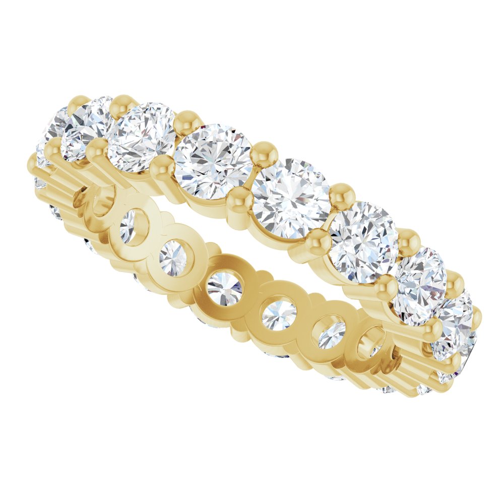 14K Yellow Gold 3 1/4 CTW Lab-Grown Diamond Eternity Band Size 7
