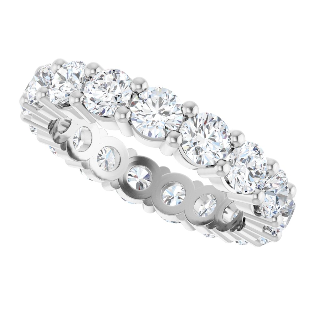 10K White Gold 3 1/2 CTW Lab-Grown Diamond Eternity Band Size 7