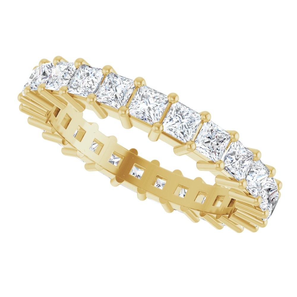 14K Yellow 2 1/3 CTW Natural Diamond Eternity Band Size 7