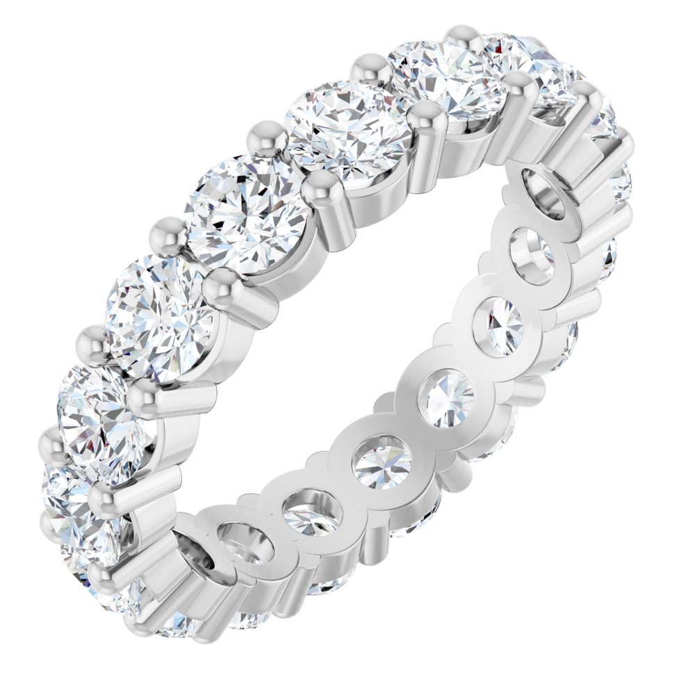 10K White Gold 3 1/2 CTW Lab-Grown Diamond Eternity Band Size 7