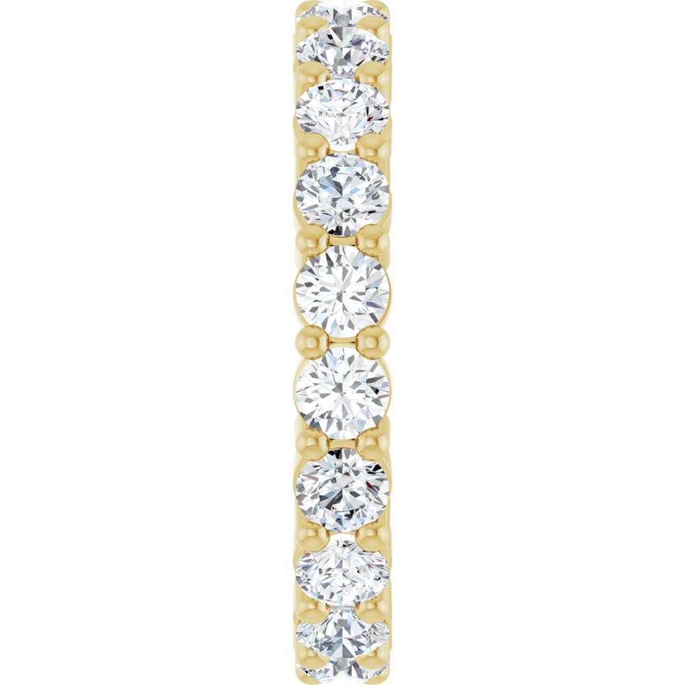 14K Yellow 2 CTW Lab-Grown Diamond Eternity Band Size 7