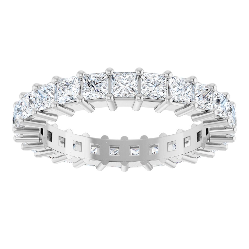 14K White Gold 2 1/3 CTW Natural Diamond Eternity Band Size 7