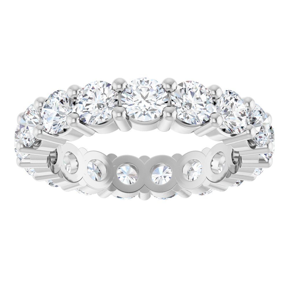 10K White Gold 3 1/2 CTW Lab-Grown Diamond Eternity Band Size 7