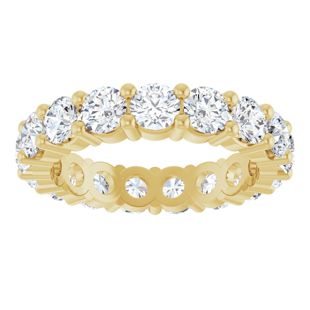 14K Yellow Gold 3 1/2 CTW Lab-Grown Diamond Eternity Band Size 7
