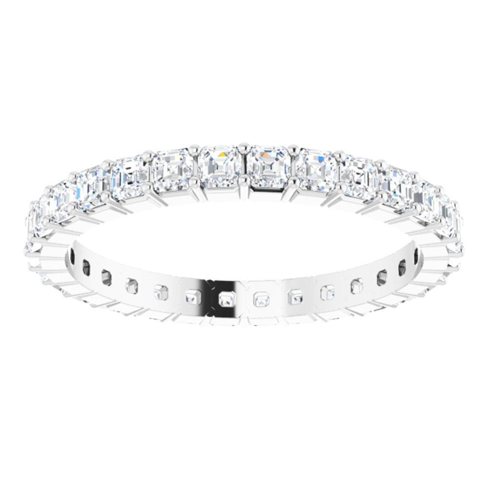 Platinum 1 1/2 CTW Natural Diamond Eternity Band Size 7