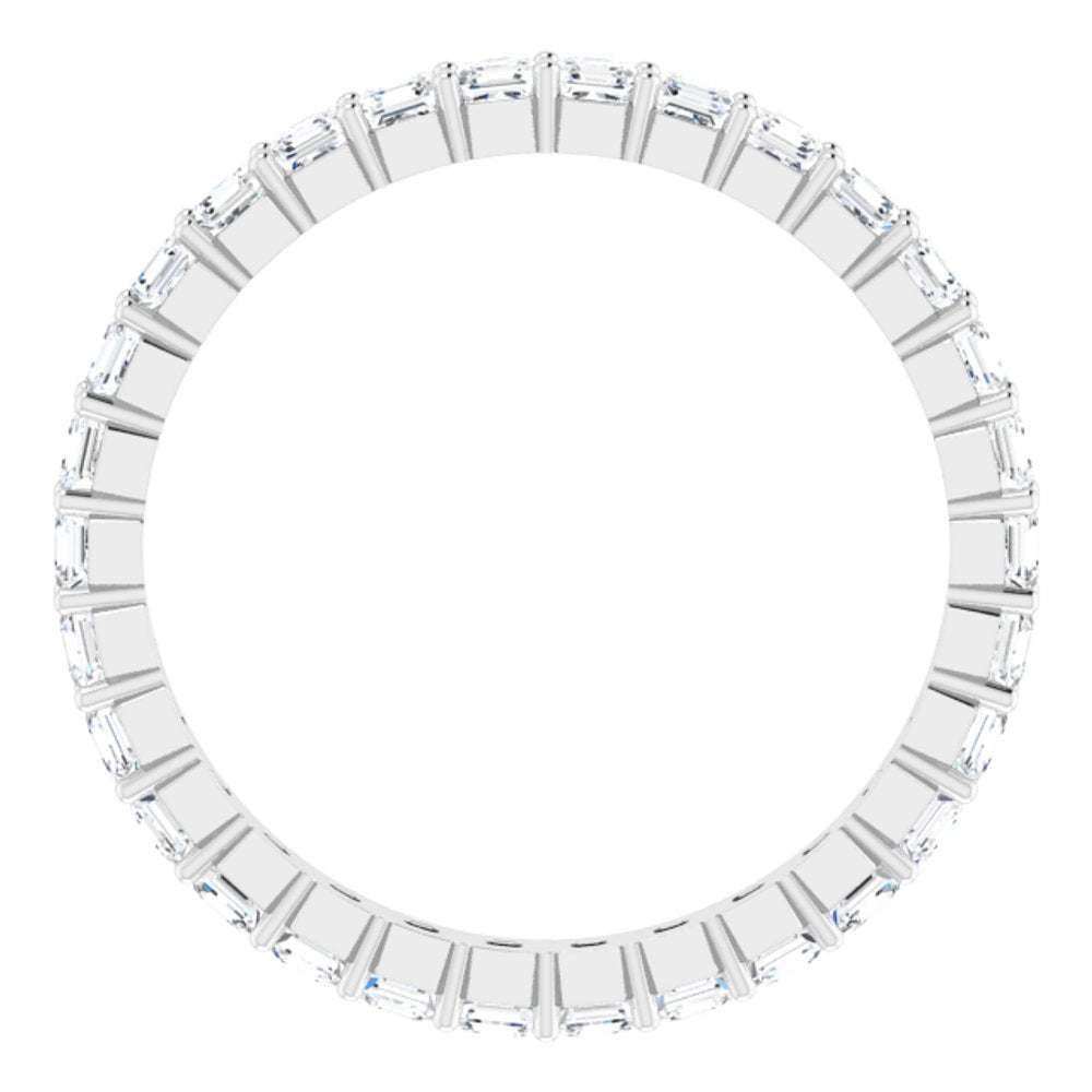 Platinum 1 1/2 CTW Natural Diamond Eternity Band Size 7