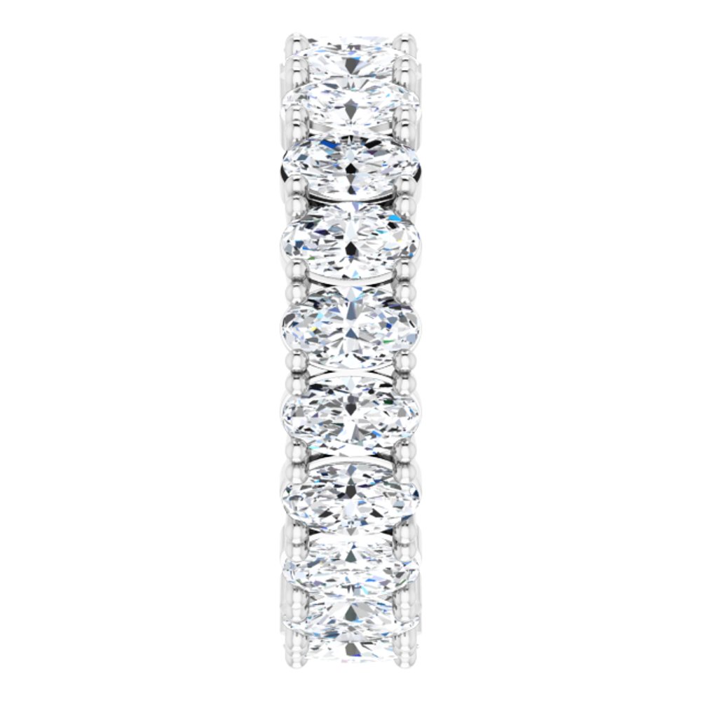 14K White Gold 3 3/4 CTW Lab-Grown Diamond Eternity Band Size 8