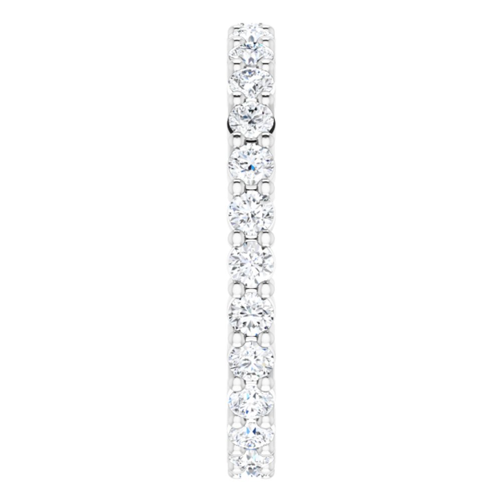 14K White Gold 9/10 CTW Lab-Grown Diamond Eternity Band Size 5