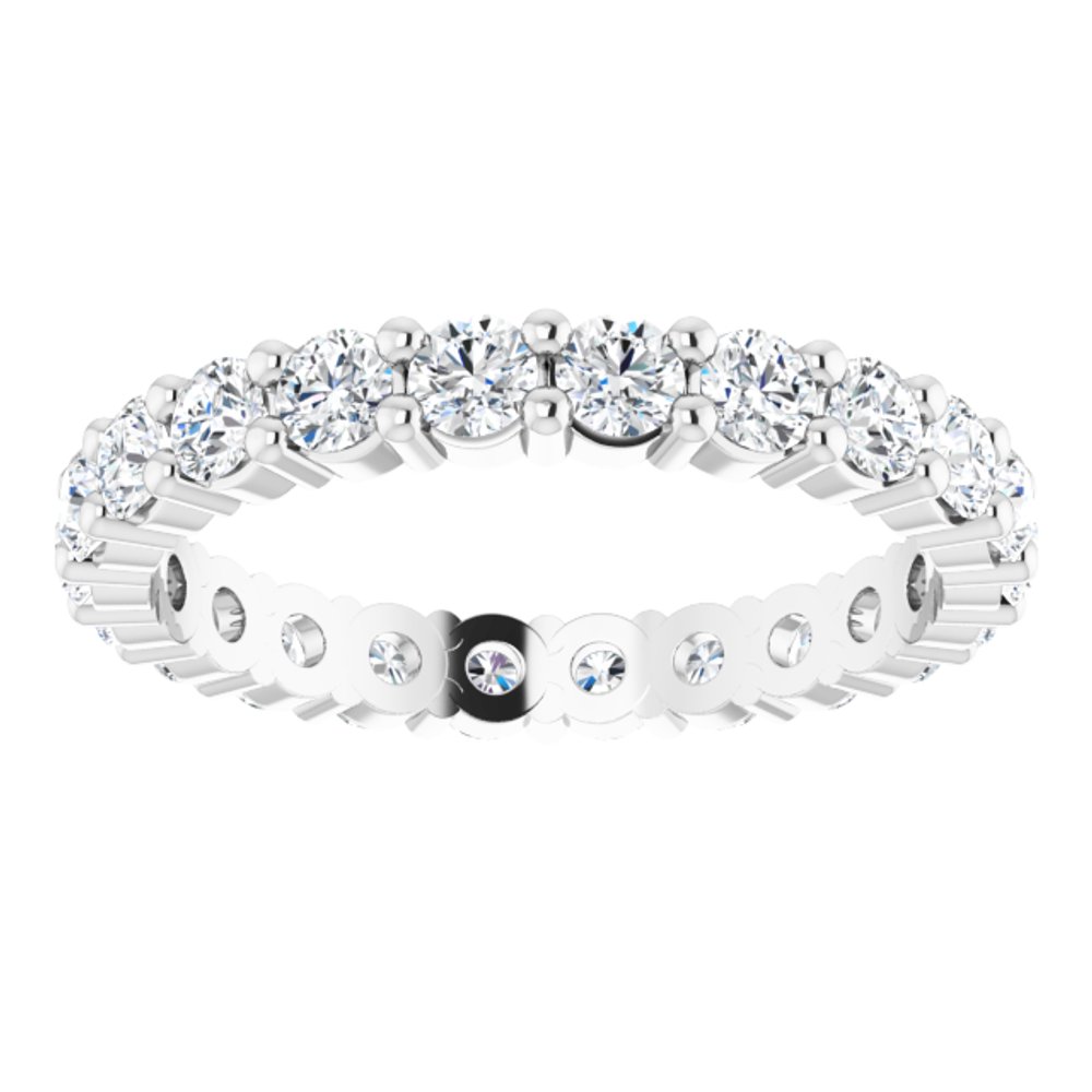 Platinum 1 1/3 CTW Natural Diamond Eternity Band Size 6