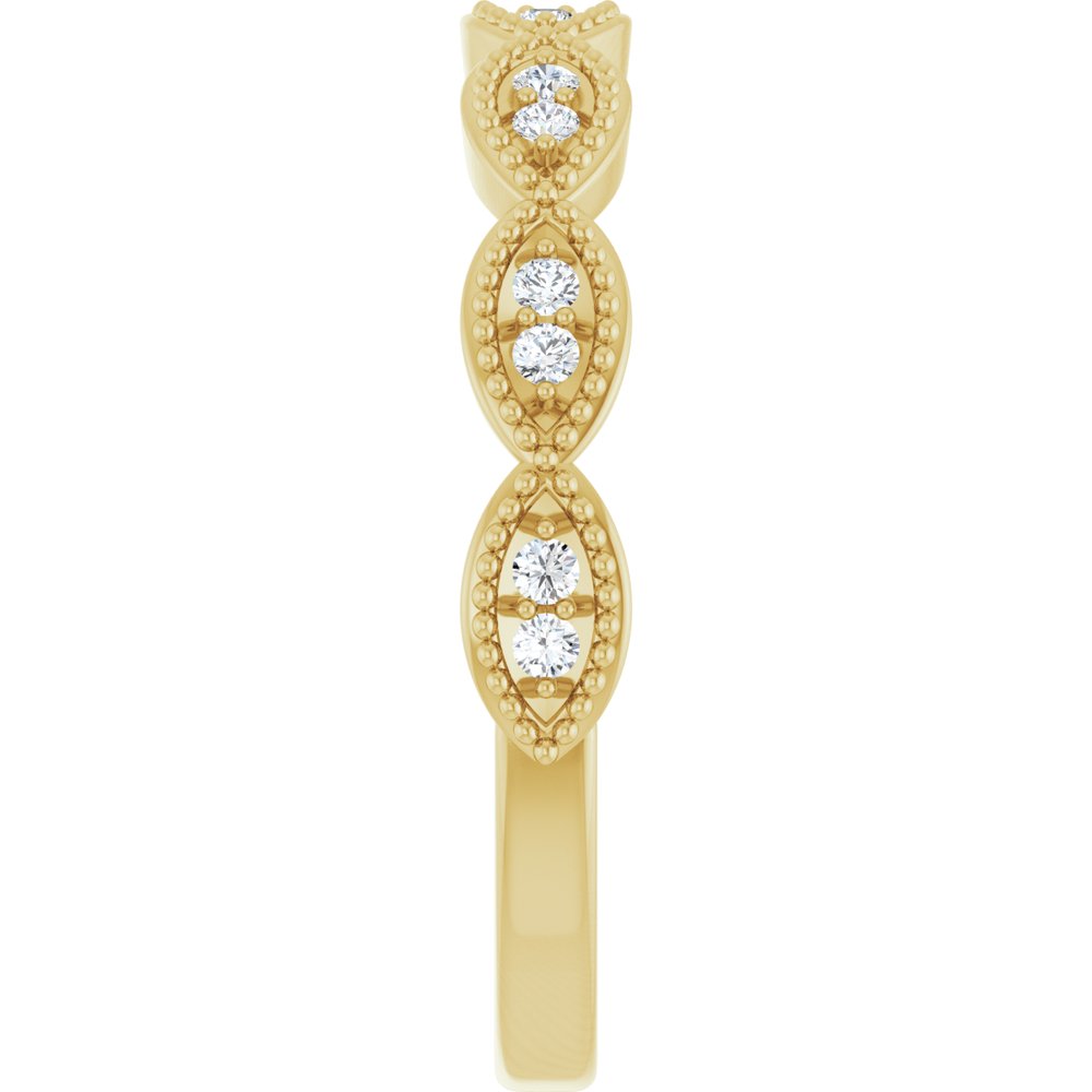 14K Yellow Gold 1/8 CTW Natural Diamond Anniversary Band