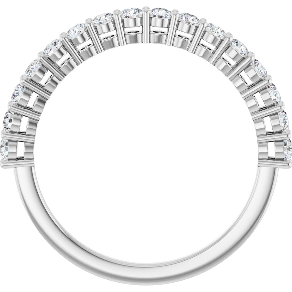 14K White 1/2CTW Natural Diamond Anniversary Band