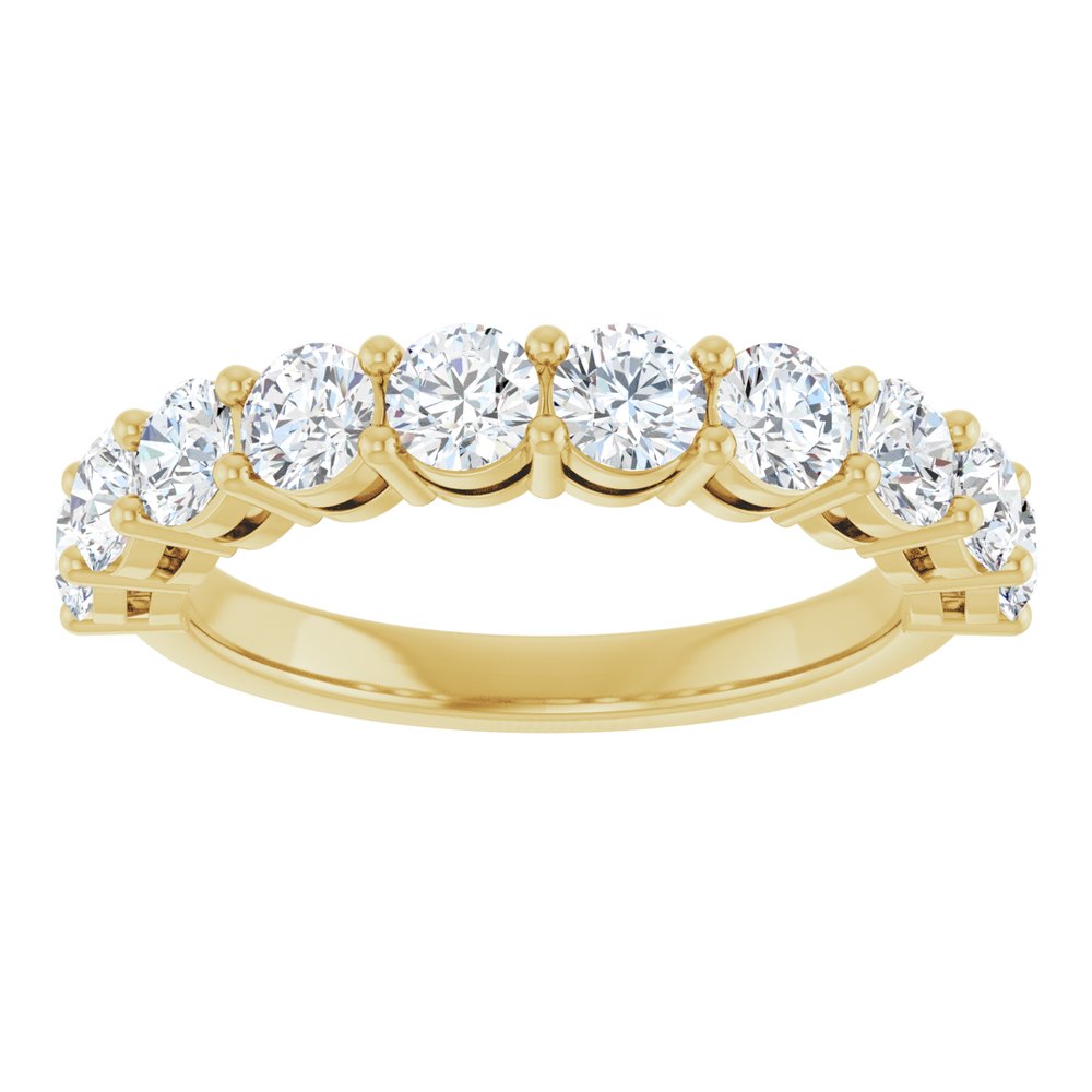 14K Yellow Gold 1 1/2 CTW Lab-Grown Diamond Anniversary Band