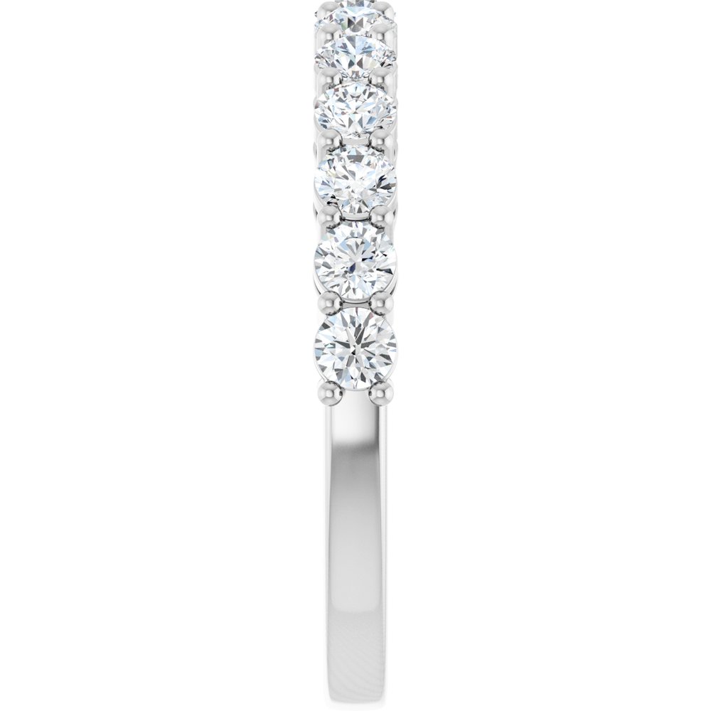 14K White 3/8 CTW Lab-Grown Diamond Anniversary Band