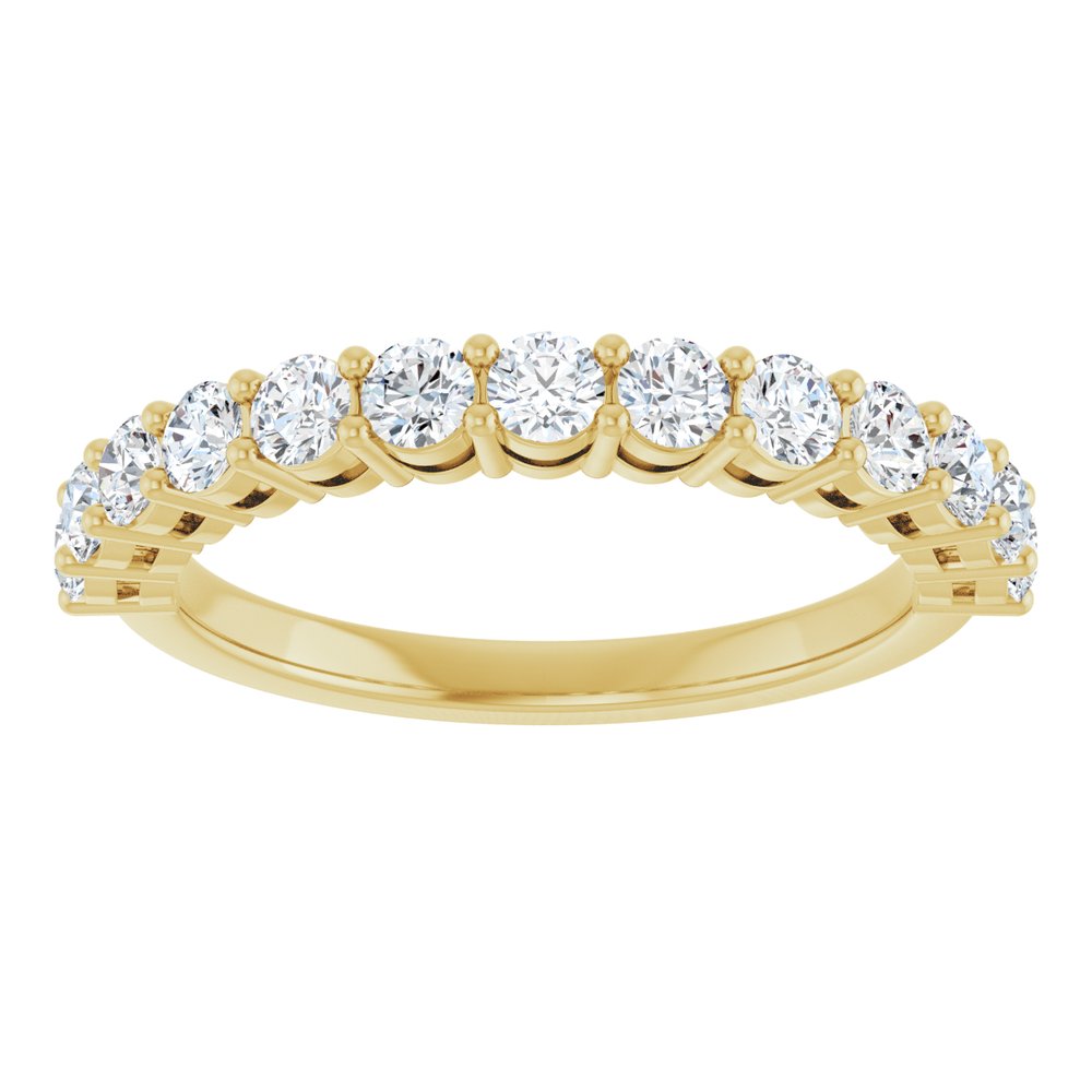 14K Yellow 3/4 CTW Natural Diamond Anniversary Band